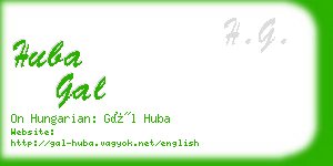 huba gal business card